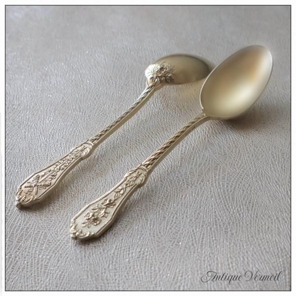 フランス銀器 ODIOT オディオ ルイ16世スタイル ヴェルメイユ ティー