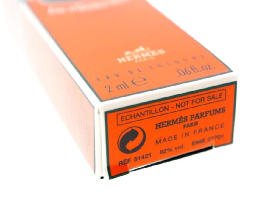 New 新品】エルメス HERMES 香水 サンプル オードランジュ ヴェルト