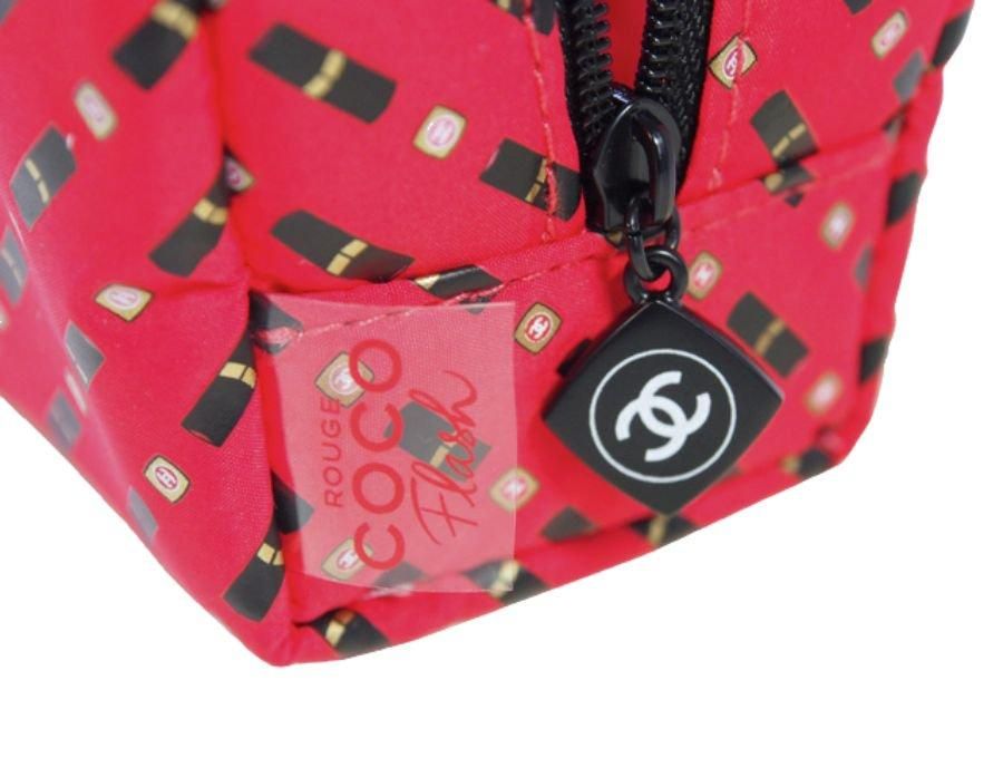 シャネル ノベルティ スクエアポーチ ルージュ ココ フラッシュ ROUGE