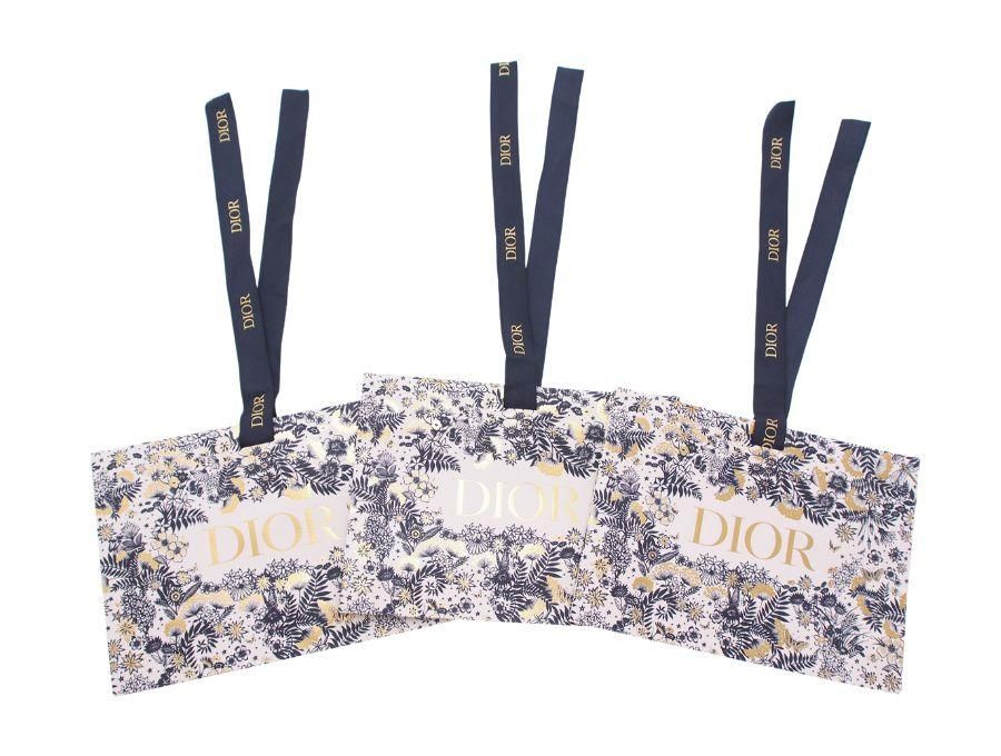 クリスチャンディオール ブランド紙袋 ショッパー リボン 3枚セット