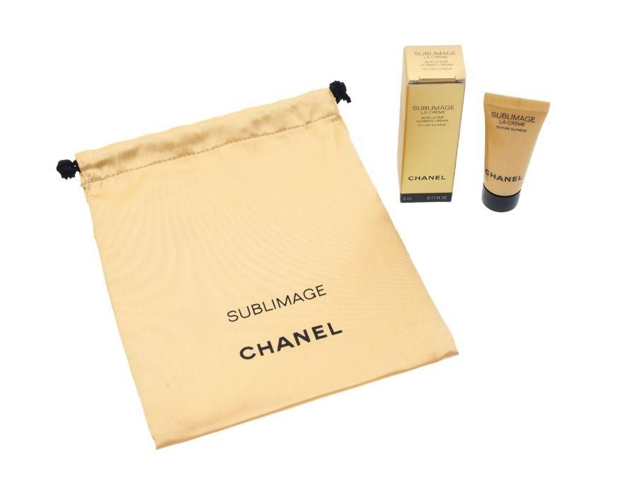 シャネル サブリマージュ ラ クレーム アイクリーム 巾着ポーチ 2点