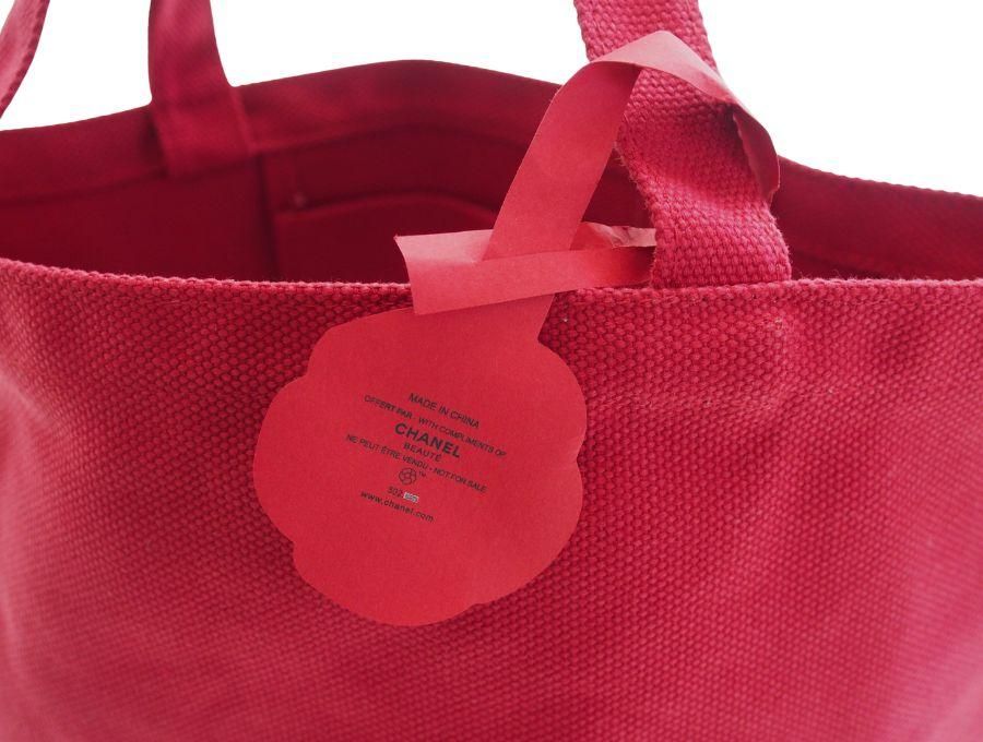 ヌメロアン ドゥ シャネル ノベルティ トートバッグ バケツ型 赤椿