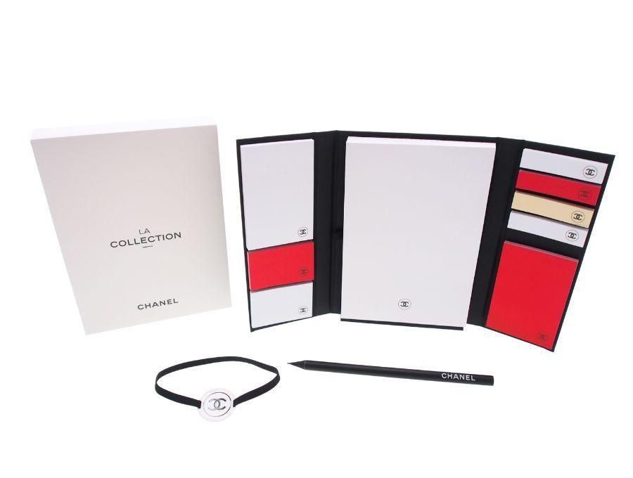 シャネル ノベルティ LA COLLECTION メモ帳 付箋 えんぴつ セット