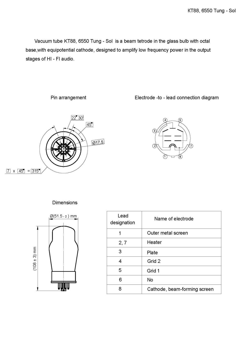 復刻TUNG-SOL 6550 - テクソル オンラインショップ | 高品質真空管