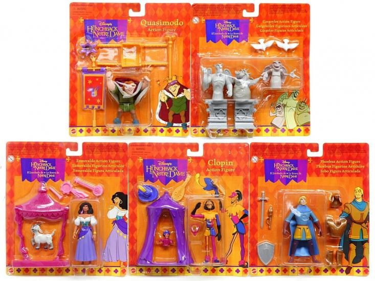 ノートルダムの鐘 アクションフィギュア 5点セット 1996年 マテル The