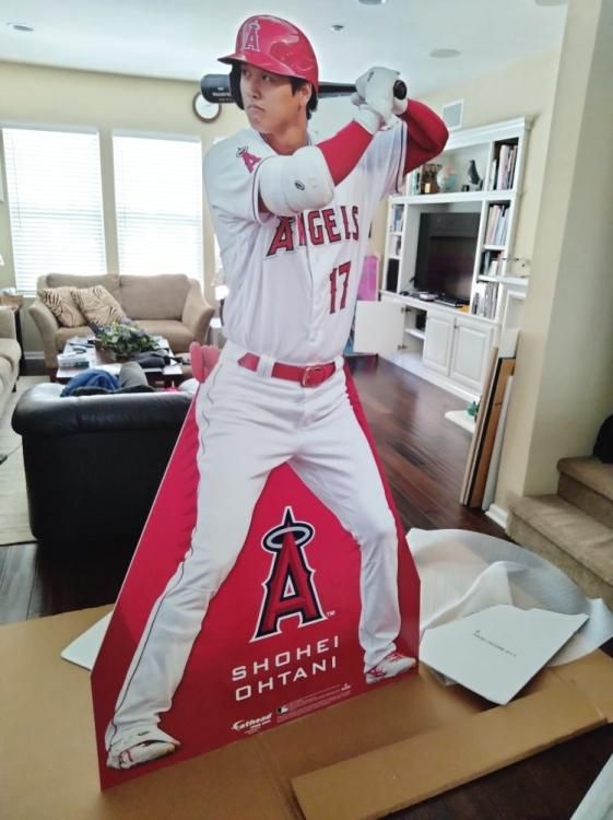 大谷翔平 等身大 パネル ディスプレイ バッティングポーズ エンゼルス