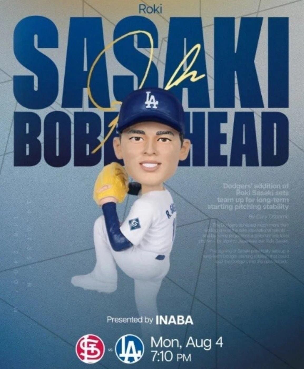 佐々木朗希ボブルヘッド | LAドジャース - FAR-OUT