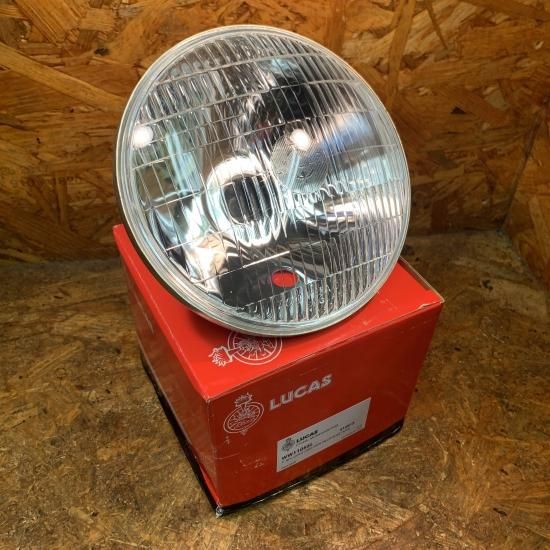 LUCAS ヘッドライトレンズ（7インチ）パイロットあり - トライアンフ