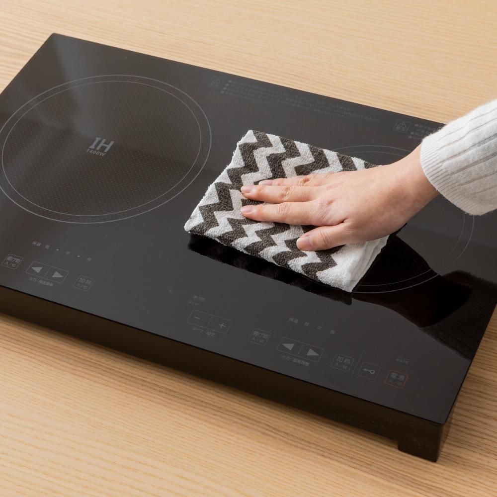 SKJAPAN 2口 IHクッキングヒーター ブラック | 卓上 IHコンロ | 工事