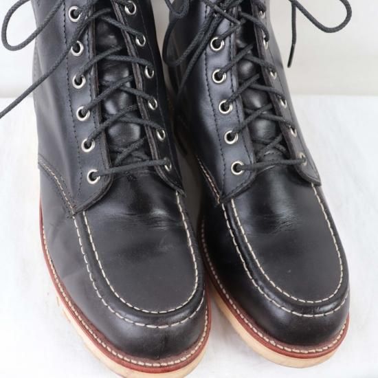 中古】Chippewa(チペワ)メンズ【8 D】モックトゥワークブーツUSA製