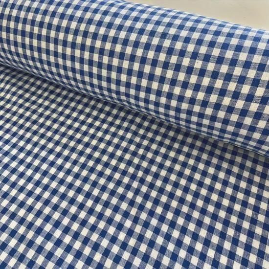 ギンガムチェック約3mm柄幅 綿100黒 / 青 / 赤さらっとした柔らかい