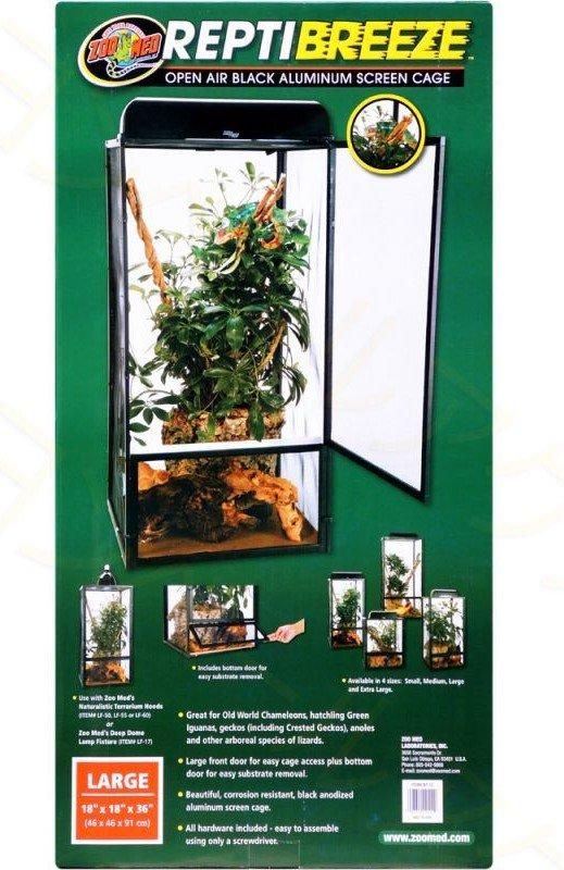 ZOOMED レプティブリーズ Repti breeze 爬虫類用メッシュケージ L