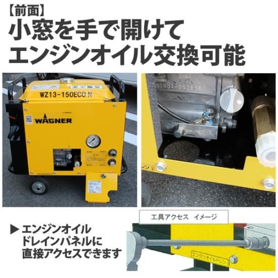 キャンペーン中！日本ワグナー エンジン式高圧洗浄機 防音型【WZ13