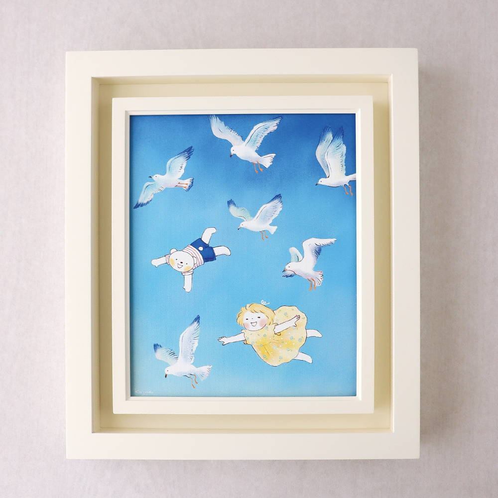 額装キャンバスアート | かもめ - Nakayoshi Tomodachi