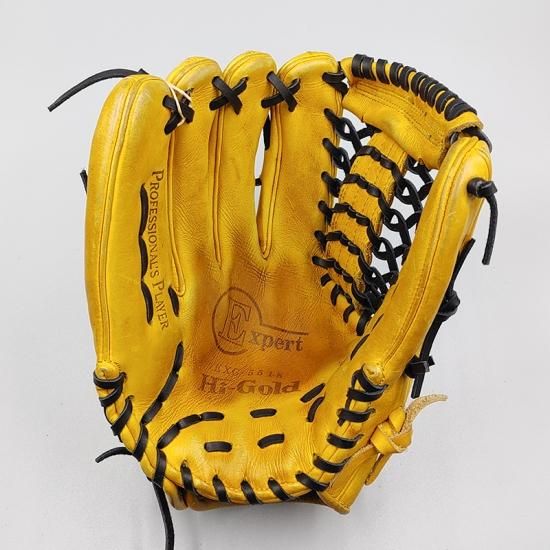 全紐交換済みグローブ】 ハイゴールド 硬式グローブ / 外野手用 型付け