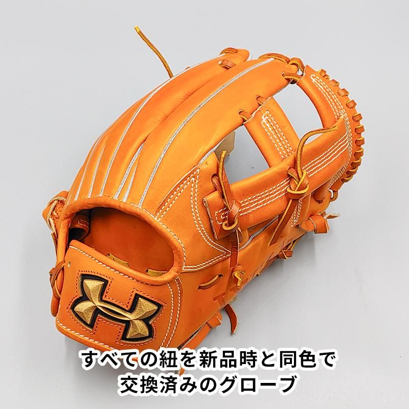 全紐交換済み (高校野球対応)】 アンダーアーマー 硬式グローブ / 内