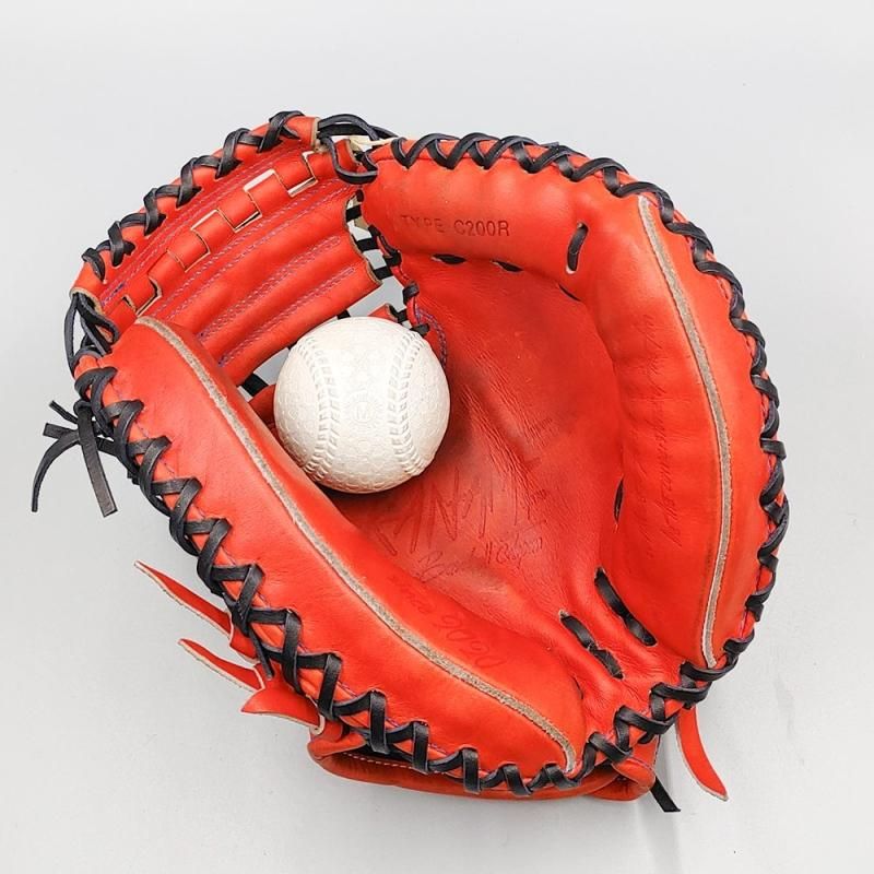 全紐交換済み】 KANAME 軟式用 キャッチャーミット 型付け済み (要