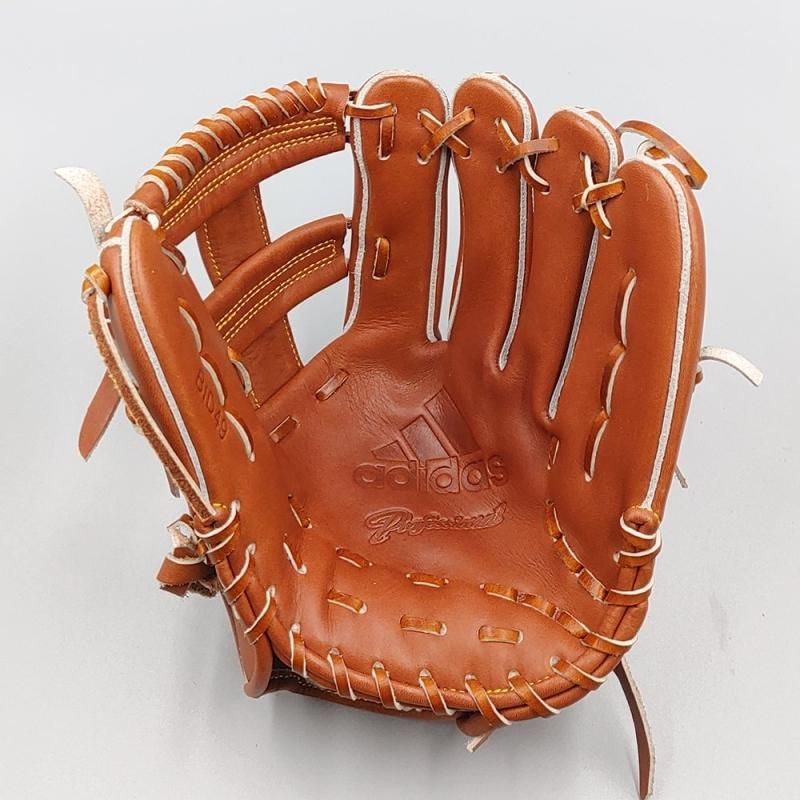 クリーニング済み 】 アディダス 軟式グローブ / 内野手用 型付け済み