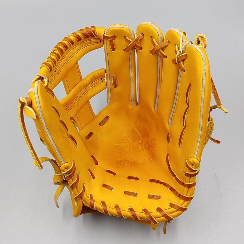 クリーニング済み 】 アディダス 軟式グローブ / 内野手用 型付け済み