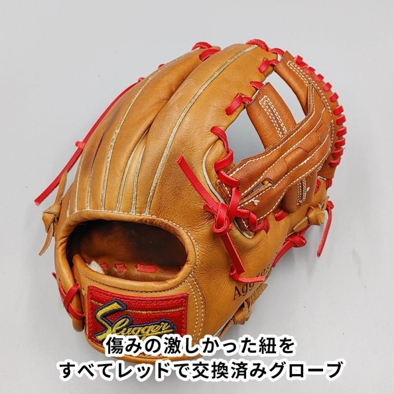 全紐交換済み】 スラッガー 軟式グローブ / 内野手用 型付け済み