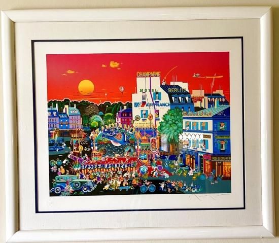 ヒロ・ヤマガタ 『Circus in the Square』 シルクスクリーン 直筆