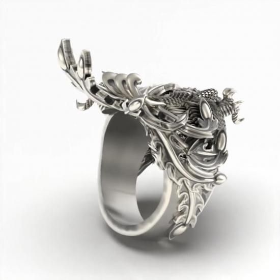 鳳凰リング01【SV925】 - 貴金属工房ブリコラージュ