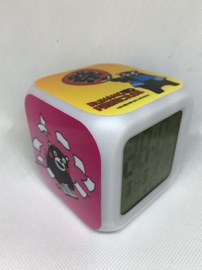 くまモン・キューブ型デジタル時計・アラーム・温度計（22個＋2個