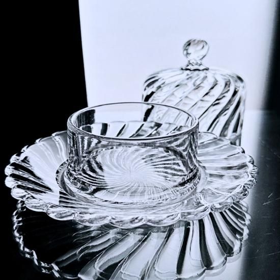 バカラ BACCARAT バンブー 蓋物 キャンディポット ボンボニエール