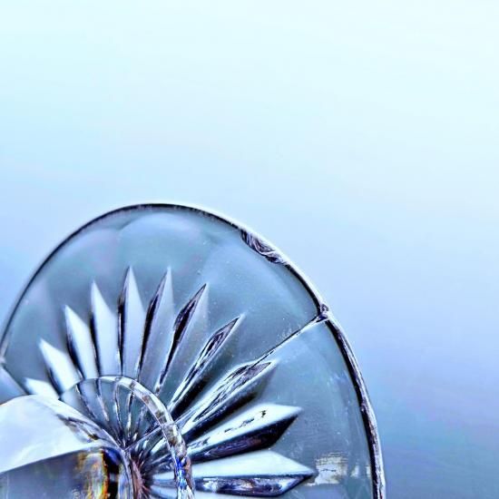 輝くオールドバカラ バンブーのワイングラス大【19世紀後半