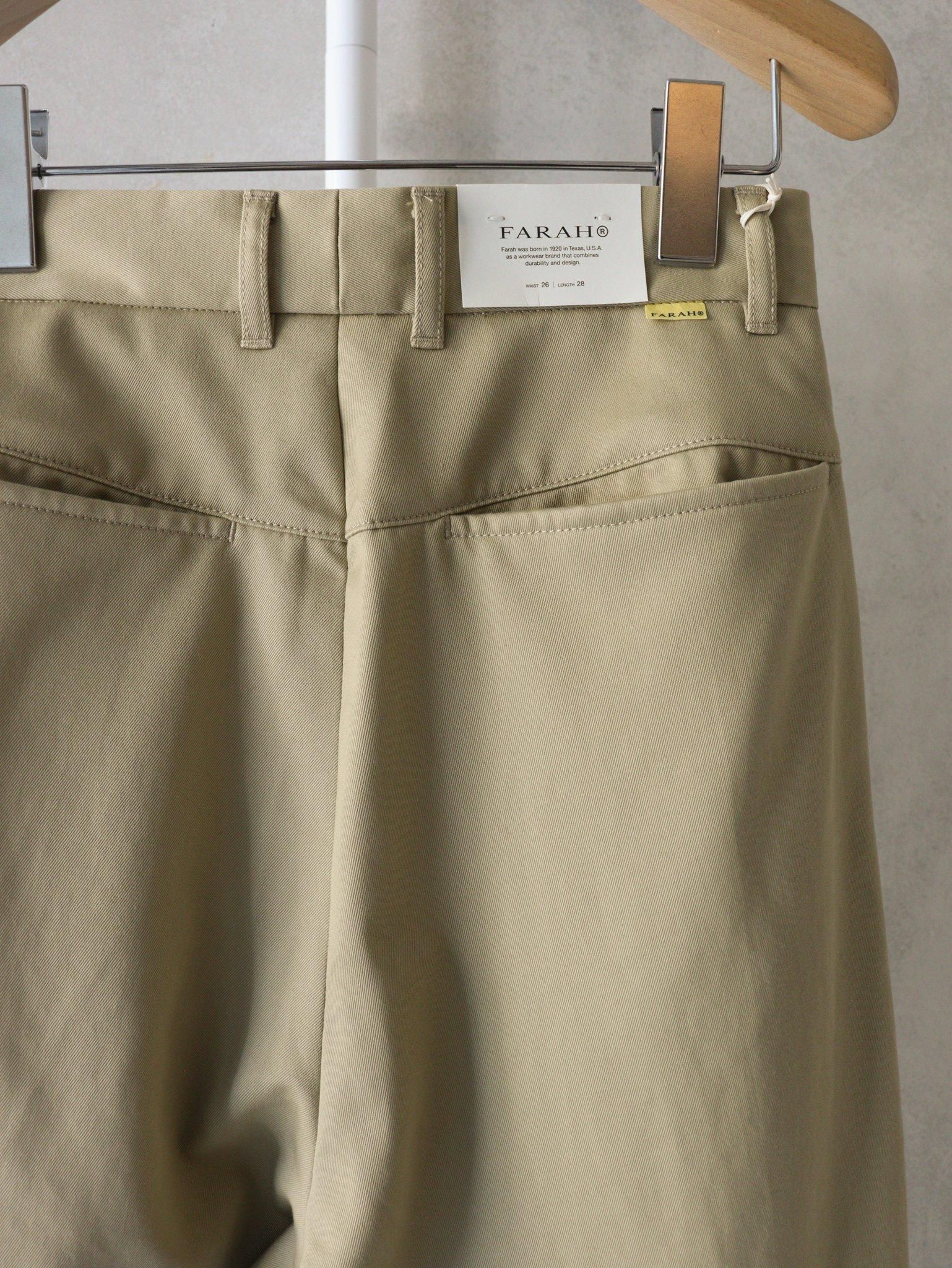 FARAH（ファーラー）Maximum Wide Straight Pants / COTTON TWILL
