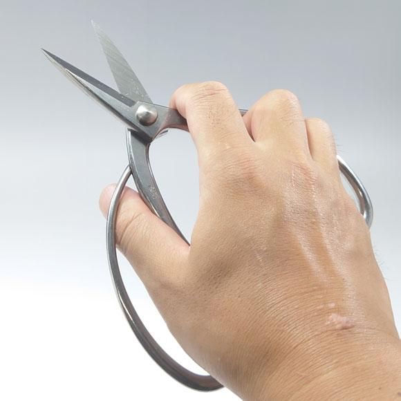 盆栽鋏 （兼進作）～ステンレス鋼～ 全長180mm No.831 - 盆栽、園芸