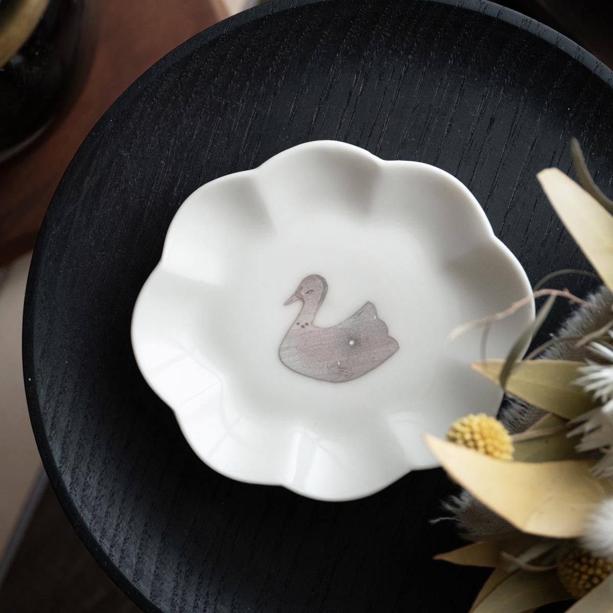 竹村聡子 銀獣豆皿／トリ／昼 - alltid｜オルティッド 暮らしの道具