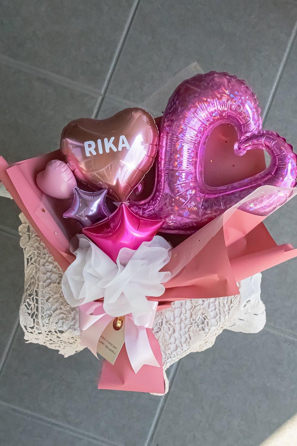 卒業バルーンブーケ】 バルーンブーケピンク | ラッピーのバルーン電報