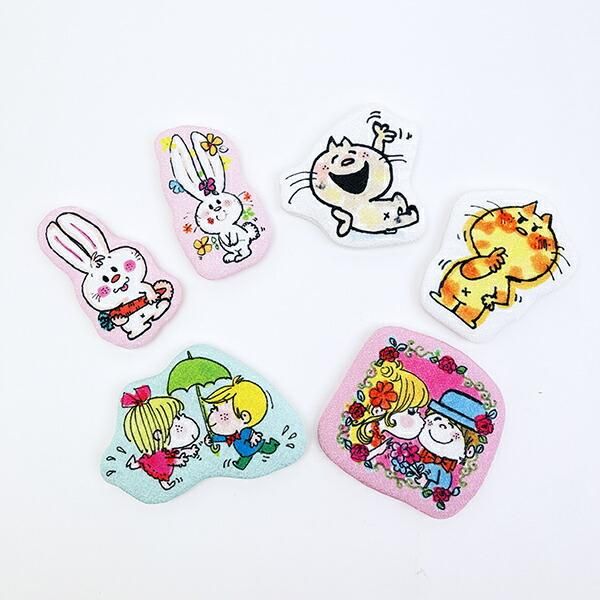 水森亜土 マグネット みーたん寝転び 日本製