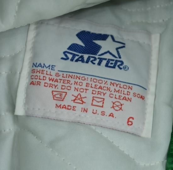 古着 80's STARTER スターター HAWAII ハワイ大学 サテン スタジャン