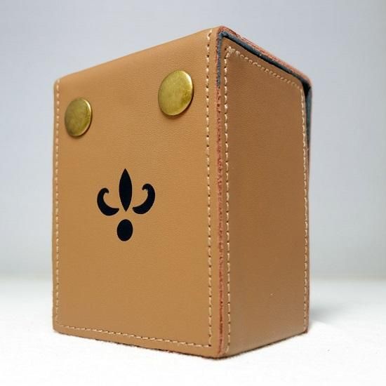 本革】デッキケース・蓮・ライトブラウン