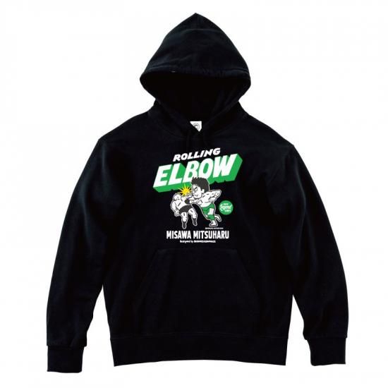 ブルーザー・ブロディ キングコングニードロップ プルパーカー ブラック