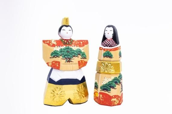 雛人形 かぎろい - 一刀彫 高橋勇二