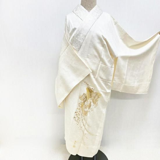 長襦袢 和田光正 金彩友禅 笹蔓紋 白地 正装 礼装 フォーマル 御仕立