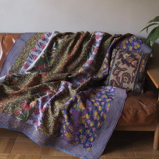 ヴィンテージ・カンタキルト＜C＞India | インドの手縫いヴィンテージ