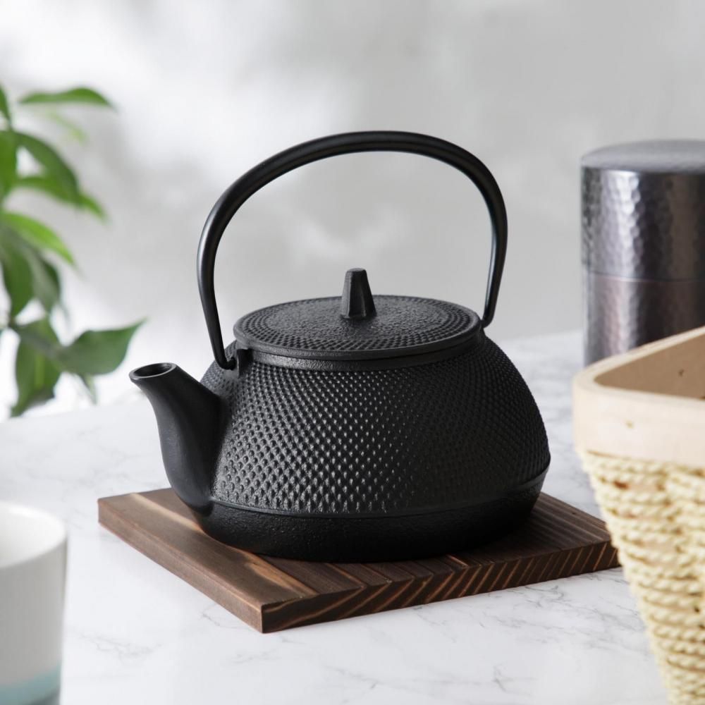 鉄瓶兼用急須 5型新アラレ』満水650ml ガス・IH対応 南部鉄器 日本製