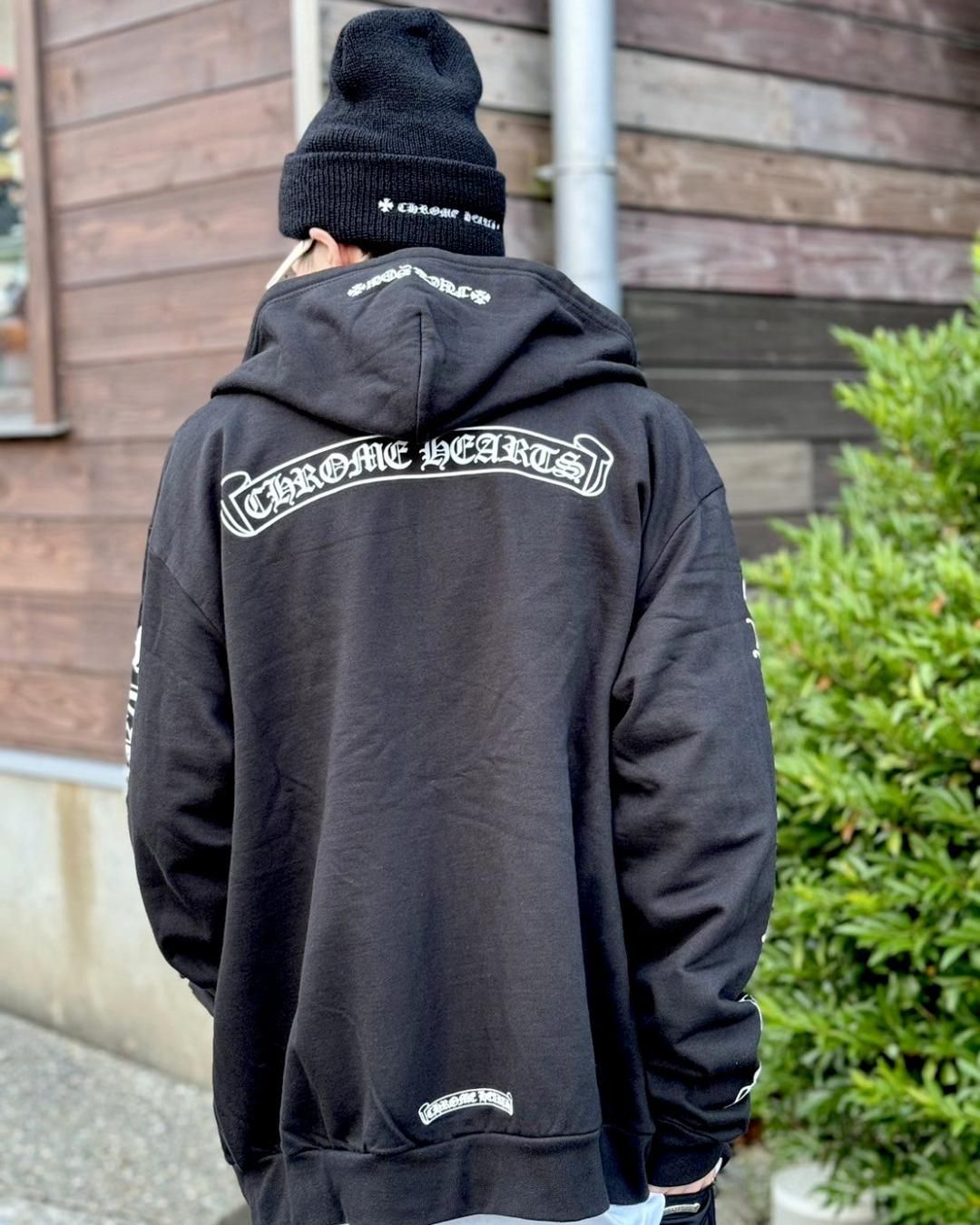 CHROME HEARTS ｜ ZIP UP HOODIE CL-2F｜BLACK｜2024