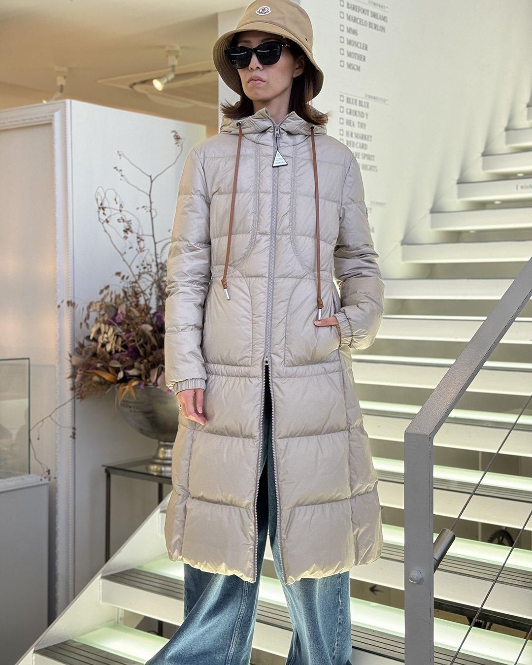 MONCLER GRENOBLE FEMME｜IDOCRASE LONG COAT｜BEIGE｜2024秋冬