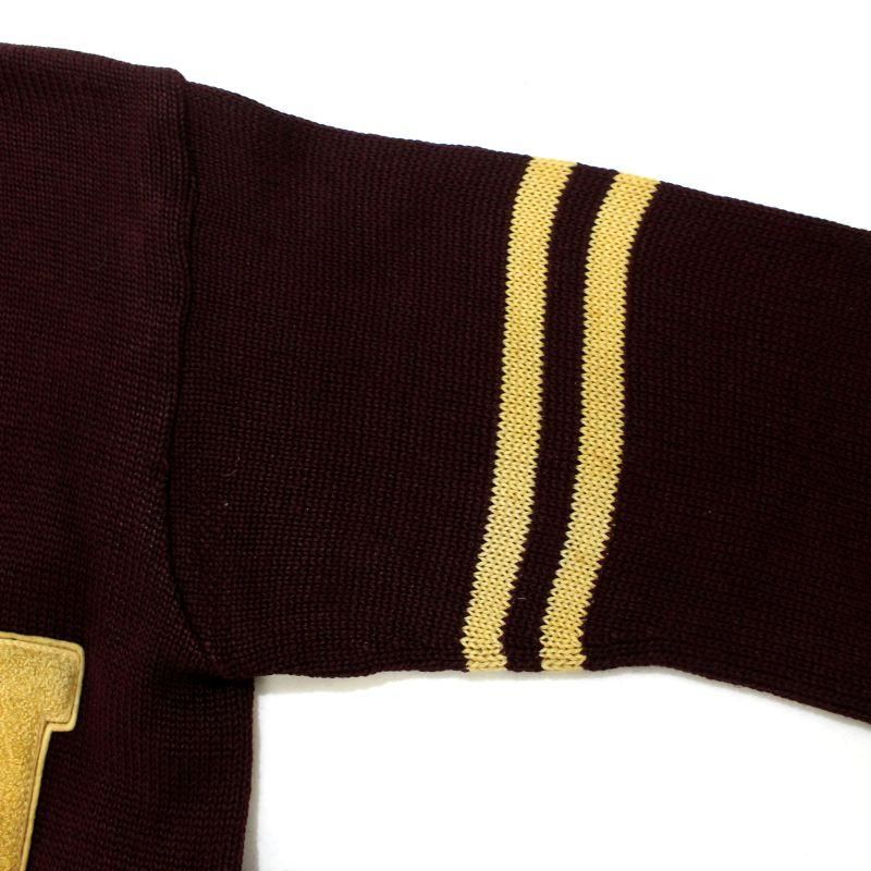 40s USA製 vintage Wilson ウィルソン レタード ウール ニット