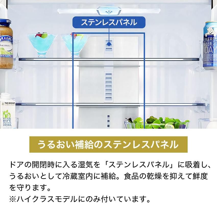 シャープ フレンチ6ドア冷凍冷蔵庫 457L プラズマクラスター搭載 SJ-GK46K