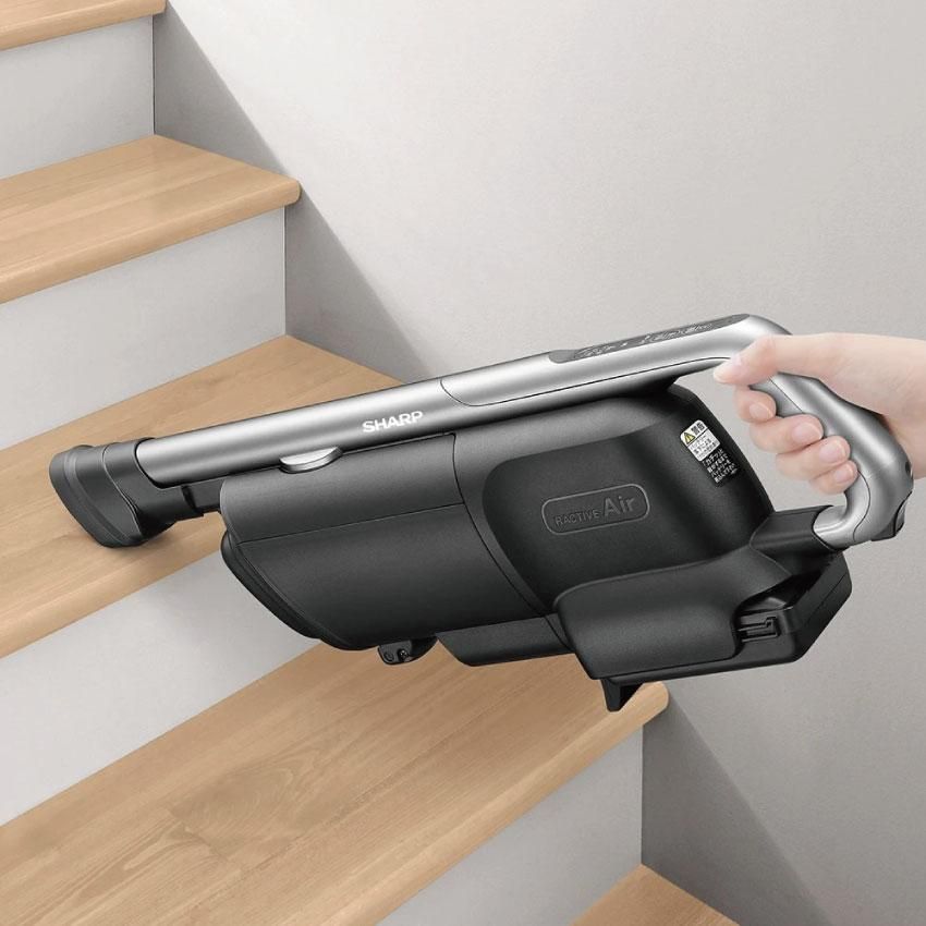 シャープ コードレススティック 紙パック式掃除機 EC-KR1-B（ブラック