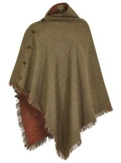 Hazelwood Tweed Poncho | ヘイゼルウッド ツイードポンチョ | Hemlock