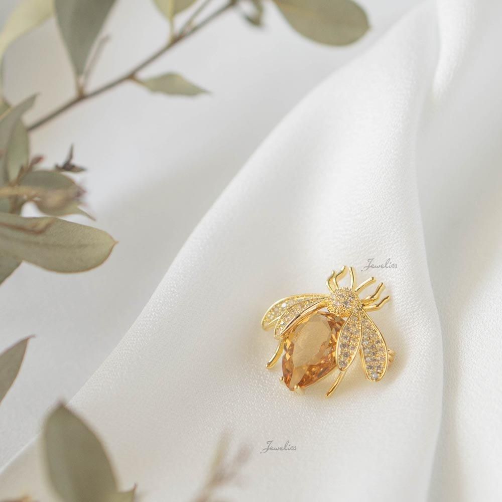 Jeweliss ミエール Miel ハチ ブローチ ジュエリス 公式 ブローチ専門