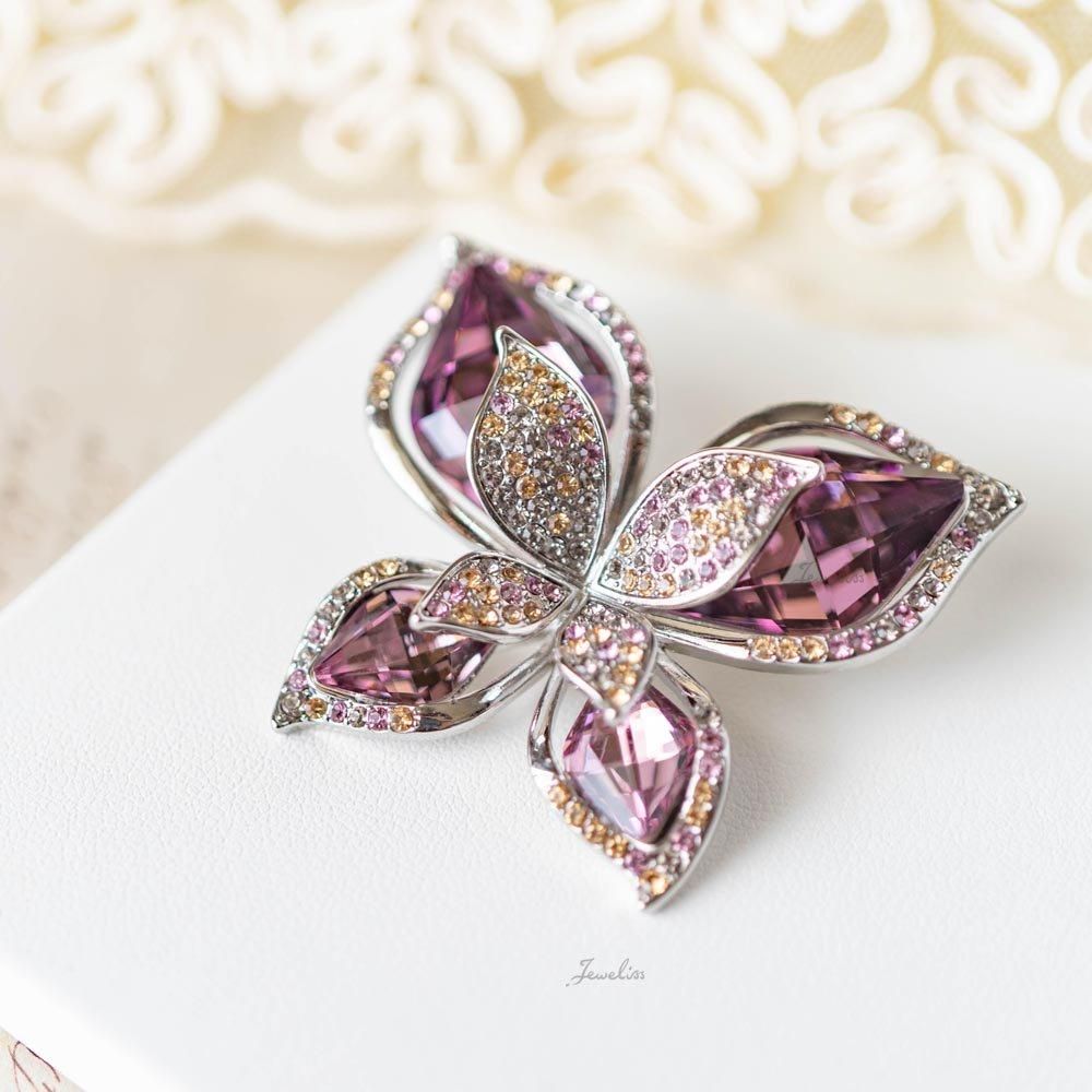 Jeweliss ブローチ 蝶 クリスタル ブローチ専門店 ジュエリス 公式