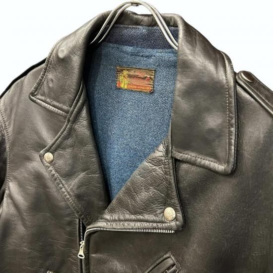 special! 1950s Kit Karson horsehide leather riders jacket BLACK